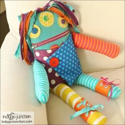 Indygo Junction Crafts & Toys Dress Myself Monster Doll Pattern