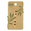Dritz Sustainable Wood Toggle Button, 25mm, Natural, 2 Pc Buttons & Cover Buttons