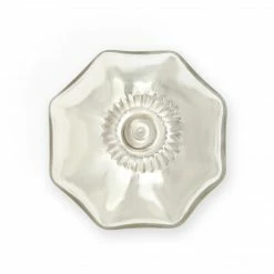 Dritz Mercury Glass Scallop Knob, Silver Outlet