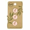 Dritz Recycled Cotton Deer Button, 15mm, 3 Pc Buttons & Cover Buttons