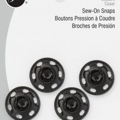Dritz Sew-On Snaps, 4 Sets, Size 10