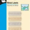Dritz Metal Labels, Assorted, 4 Pc Lettering & Embellishments