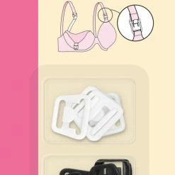 Dritz Nursing Bra Clips, Black & White, 4 Sets
