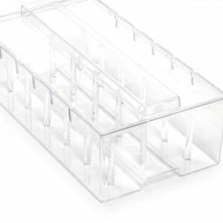 Dritz Machine Accessories Thread Box For Spools And Bobbins, Clear