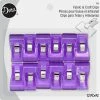 Dritz Fabric & Craft Clips, Purple, 12 Pc