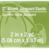 Dritz 2" Woven Jacquard Elastic, Multicolor, 2 Yd Outlet