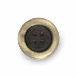 Dritz Brass Button Knob Hooks & Knobs