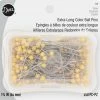 Dritz 1-3/4" Extra-Long Color Ball Pins, Yellow, 250 Pc Pins & Accessories