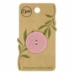 Dritz Recycled Hemp Geometric Round Button, 28mm 44 Dritz Recycled Hemp Geometric Round Button, 28mm