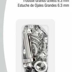 Dritz 1/4" Large Eyelets & Tools, 12 Sets Eyelets, Grommets & Rivets