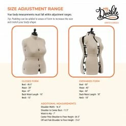 Dritz Dress Forms My Double Designer Adjustable Dress Form