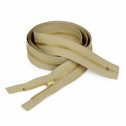 Dritz Zippers Brass Upholstery Zipper, Beige