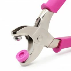 Dritz Grommet Pliers For 3/8" Grommets, Pink Eyelets, Grommets & Rivets
