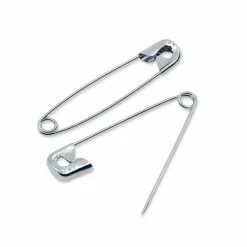 Dritz Pins & Accessories 2" Quilters Safety Pins, Nickel, 40 Pc