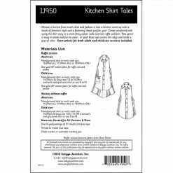 Indygo Junction Kitchen Shirt Tales Recycled Apron Pattern