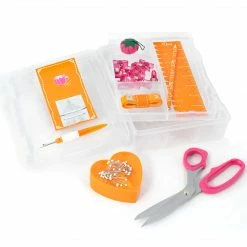 Dritz Sewing Kits Essential Sewing Box Kit, Orange