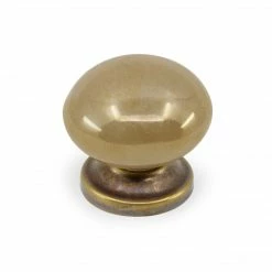 Dritz Ceramic Fancy Glaze Knob, Brown