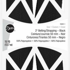 Dritz 2" Polypro Belting & Strapping, Black, 15 Yd