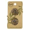 Dritz Recycled Printed Leather Button, 23mm, 2 Pc