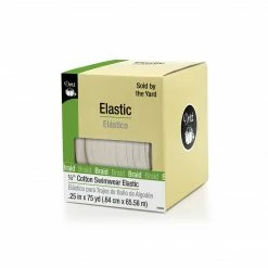 Dritz 1/4" Cotton Swimwear Elastic, Natural Elastics
