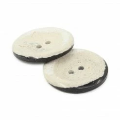 Dritz Recycled Hemp Round Button, 25mm, 2 Pc