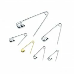 Dritz Pins & Accessories Safety Pins & Storage Box, Assorted Sizes, 100 Pc