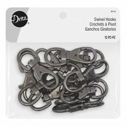 Dritz Bulk Notions Swivel Hooks, 12 Pc