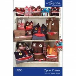 Indygo Junction Home & Storage Zipper Critters Pattern, PDF Download