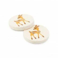 Dritz Recycled Cotton Deer Button, 15mm, 3 Pc Buttons & Cover Buttons