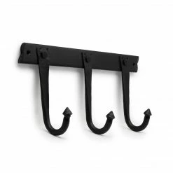 Dritz Wrought Iron Farmhouse Hook, Black