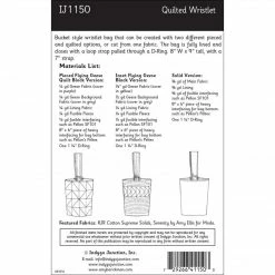 Indygo Junction Flying Geese Quilted Wristlet Pattern