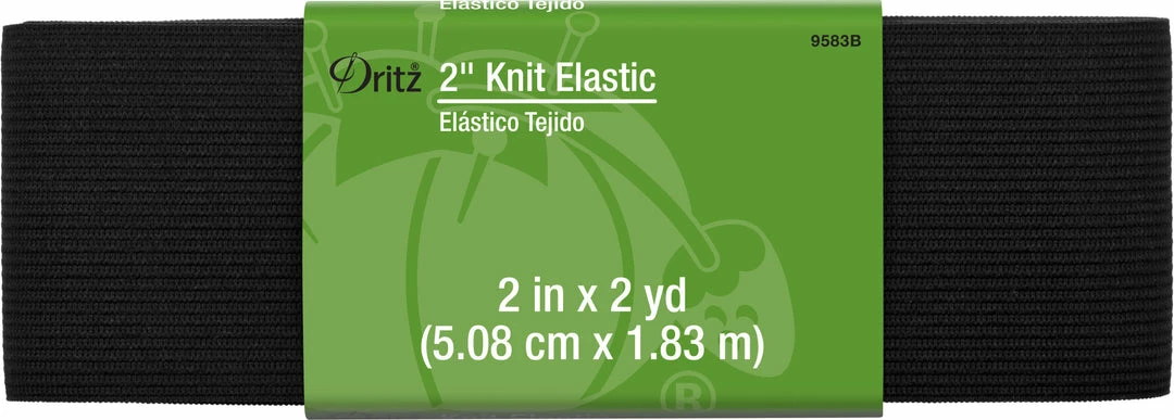 Dritz 2" Knit Elastic, Black 3 Dritz 2" Knit Elastic, Black