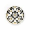 Dritz Outlet Ceramic Metallic Foil Geometric Knob, Multicolor