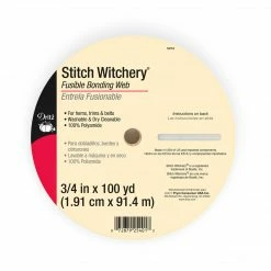 Dritz Adhesives & Tape Stitch Witchery Fusible Bonding Web, Regular Weight, White