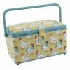 Dritz Rectangular Sewing Basket, Medium