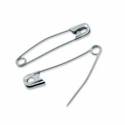 Dritz Pins & Accessories 1-1/2" Curved Safety Pins, Nickel, 40 Pc
