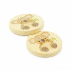 Dritz Recycled Cotton Koala Button, 18mm, 3 Pc
