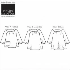 Indygo Junction Apparel Raglan Top Pattern