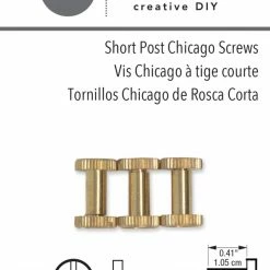 Dritz Short Post Chicago Screws, 3 Pc