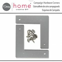 Dritz Smooth Campaign Hardware Corners, Small, 4 Pc