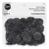 Dritz Sew-On Snaps, 48 Sets, Size 10, Black Bulk Notions
