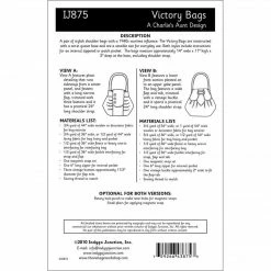 Indygo Junction Victory Bag Pattern, PDF Download
