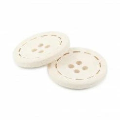 Dritz Recycled Cotton Round Stitch Button, 20mm, 3 Pc Buttons & Cover Buttons 42 Dritz Recycled Cotton Round Stitch Button, 20mm, 3 Pc Buttons & Cover Buttons