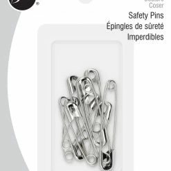 Dritz Safety Pins, Assorted Sizes, Nickel, 10 Pc Pins & Accessories