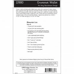 Indygo Junction Purses & Accessories Grommet Wallet Pattern, PDF Download
