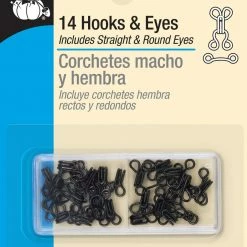 Dritz Hooks & Eyes, 14 Pc, Black 32 Dritz Hooks & Eyes, 14 Pc, Black
