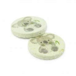 Dritz Recycled Cotton Koala Button, 18mm, 3 Pc