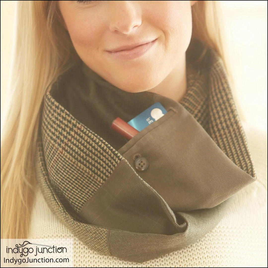 Indygo Junction Purses & Accessories Infinity Pocket Scarf Pattern 6 Indygo Junction Purses & Accessories Infinity Pocket Scarf Pattern