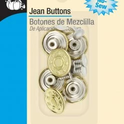 Dritz Jean Buttons, 6 Pc Buttons & Cover Buttons