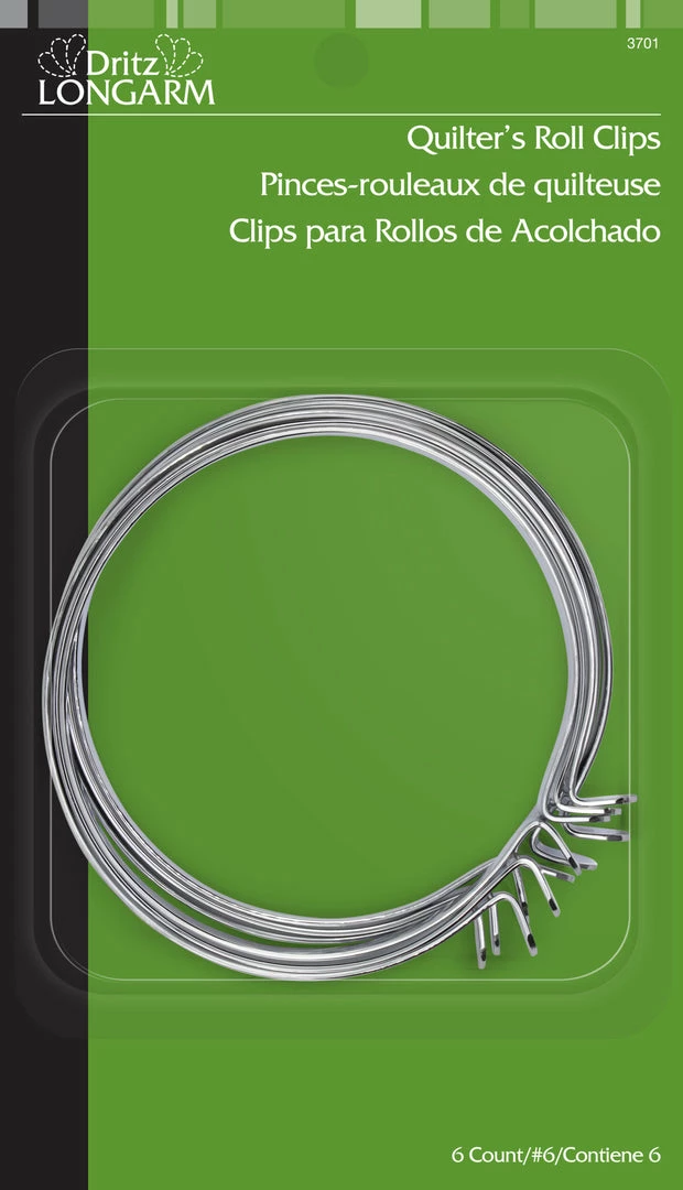 Dritz Quilting Accessories Quilters Roll Clips, 6 Pc 3 Dritz Quilting Accessories Quilters Roll Clips, 6 Pc